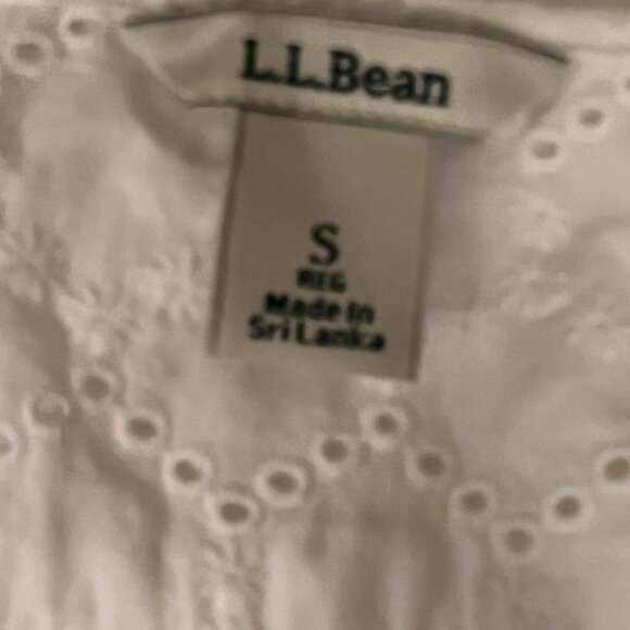 J Crew White Eyelet Blouse Size Small Long Sleeve 100% Cotton 💗 - Picture 10 of 14